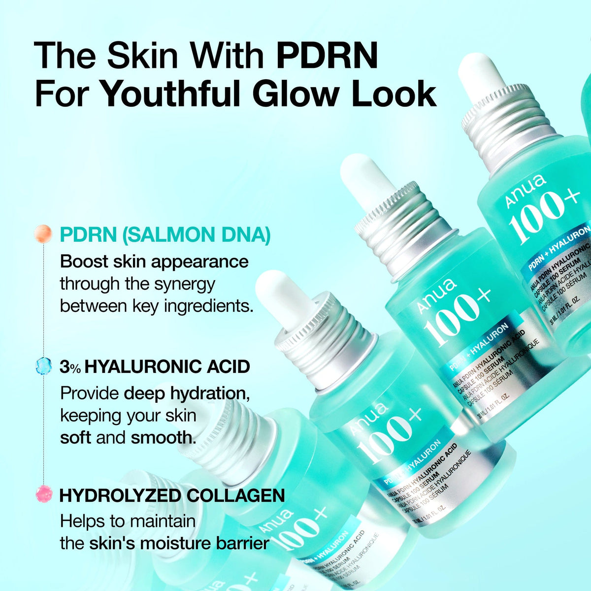 ANUA PDRN Hyaluronic Acid Capsule 100 Serum – 30 ml