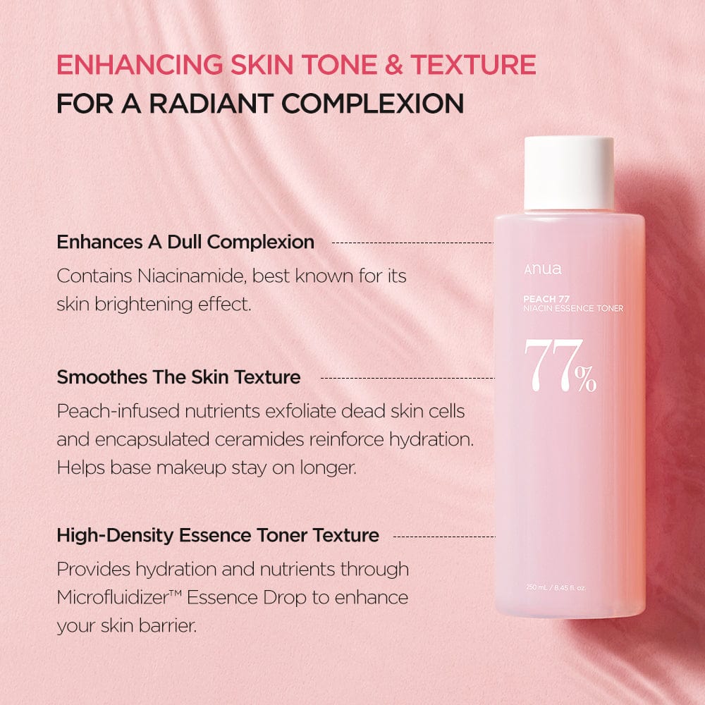 ANUA Peach 77 Niacin Essence Toner – 250 ml